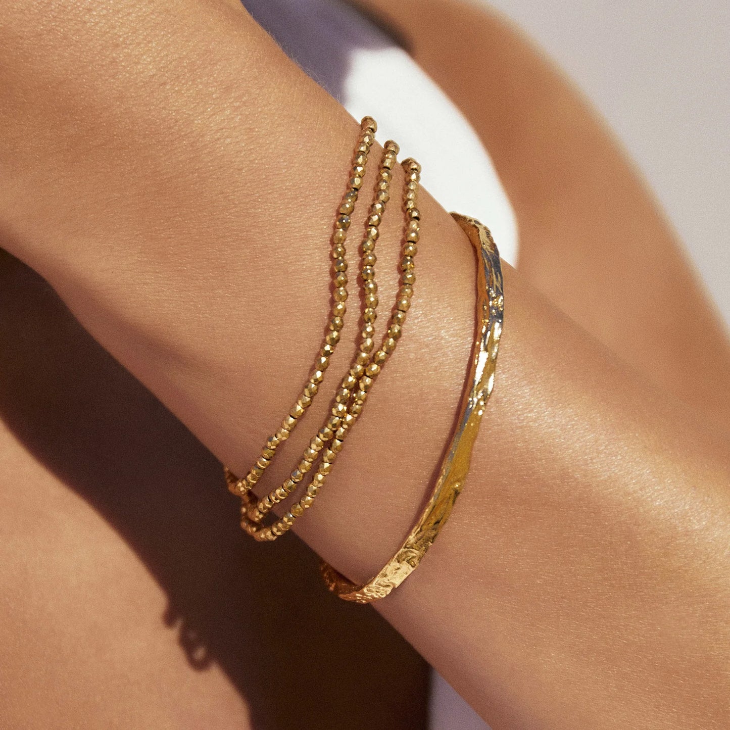 Birdie Gold Set Bracelets