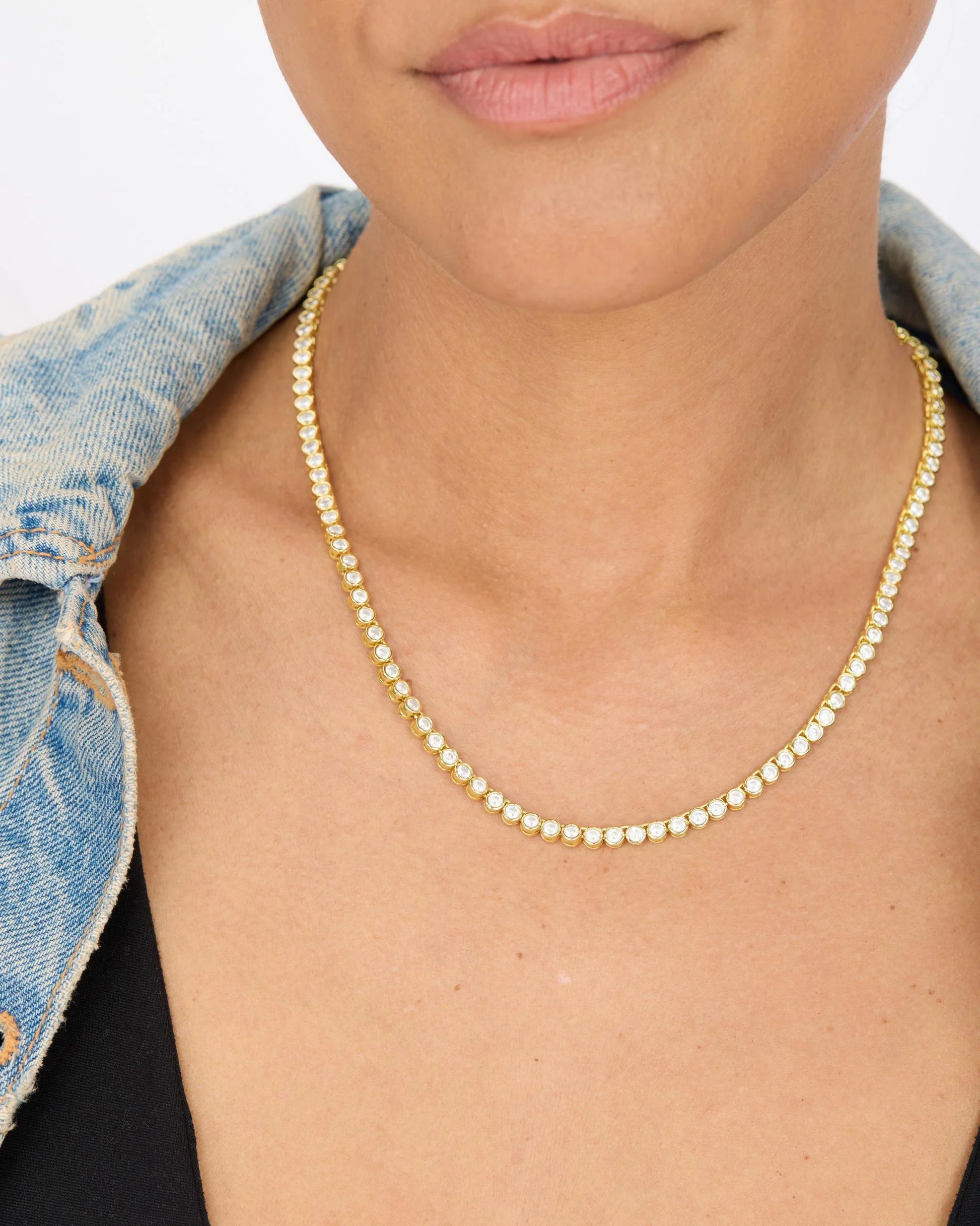 Baroness Tennis Necklace 18"