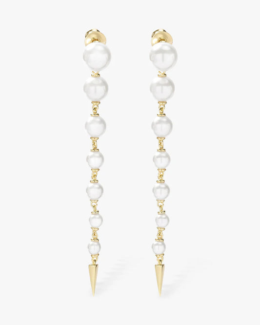 Perfect Pearl 7-Drop Spike Earrings