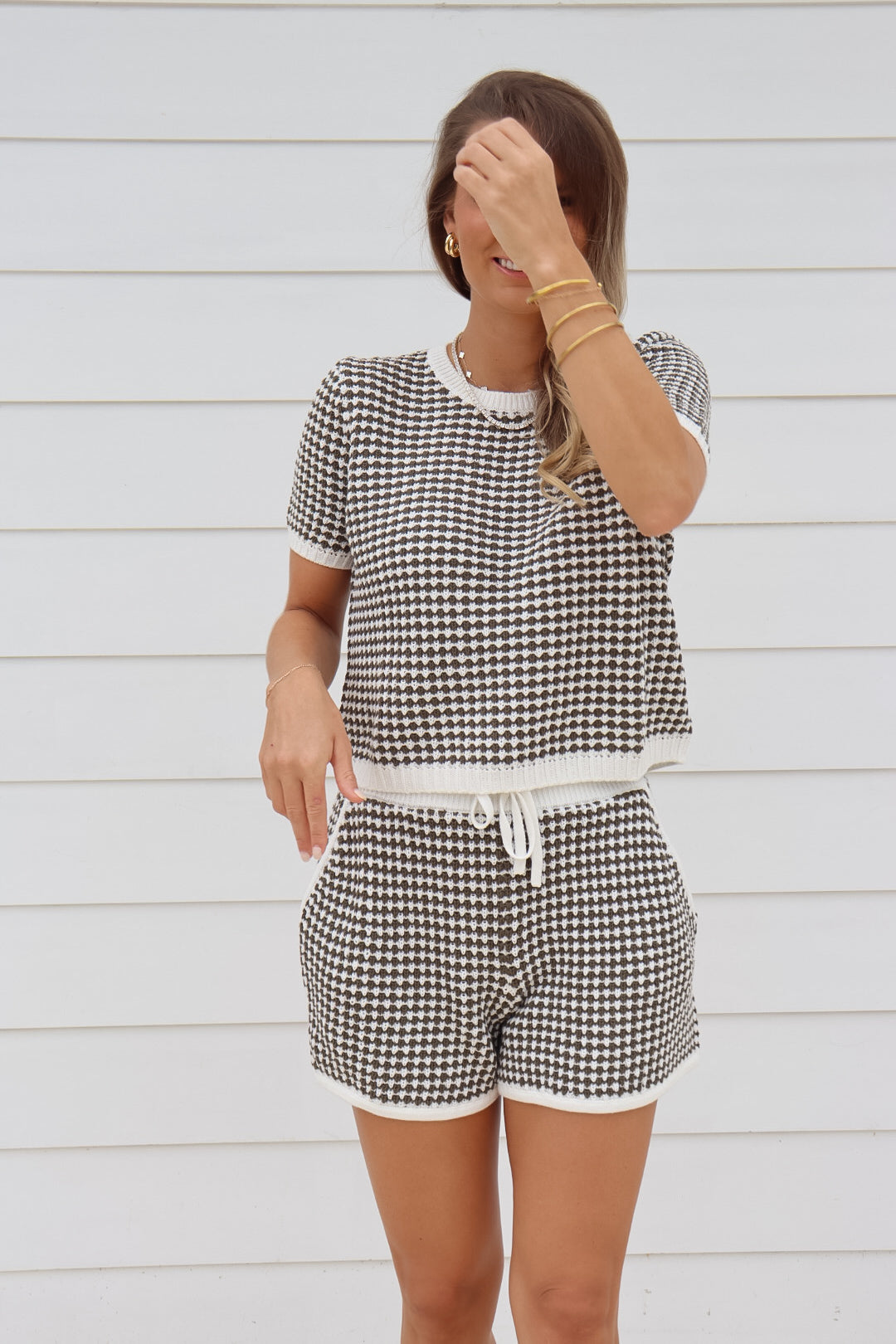 Palmer Houndstooth Tee