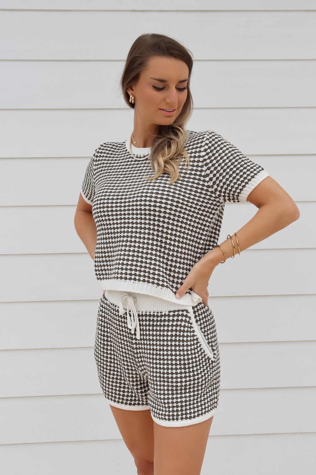 Palmer Houndstooth Tee