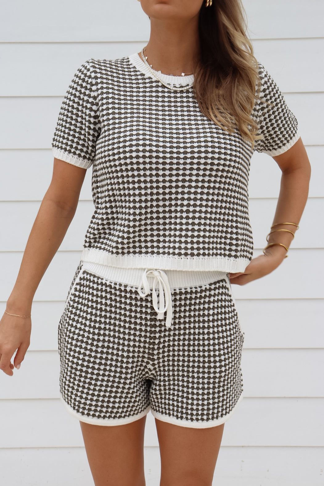 Palmer Houndstooth Short