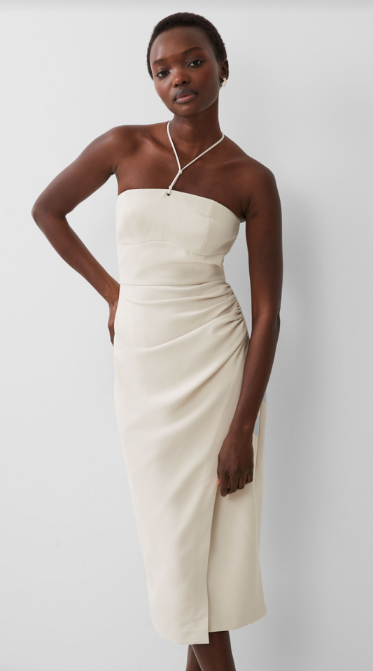 Echo Crepe Halter Dress