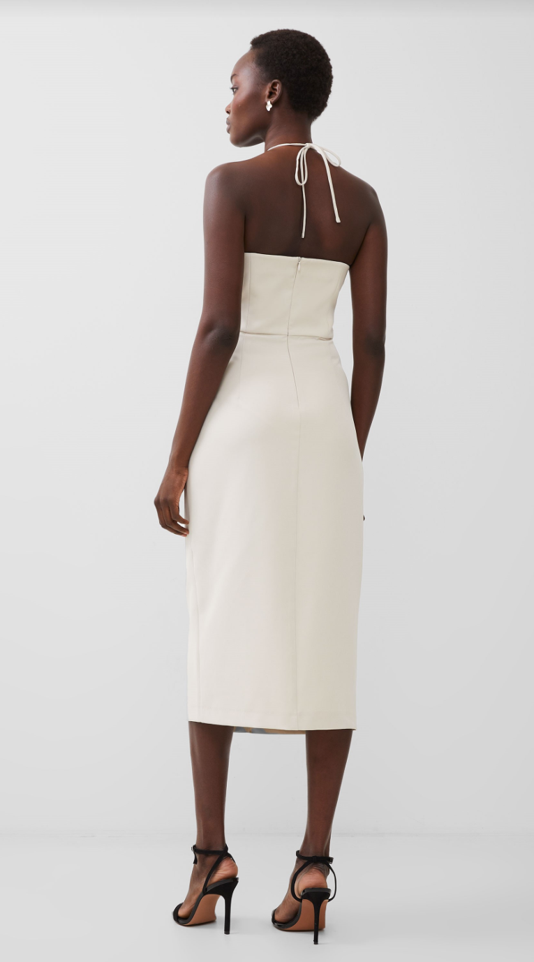 Echo Crepe Halter Dress