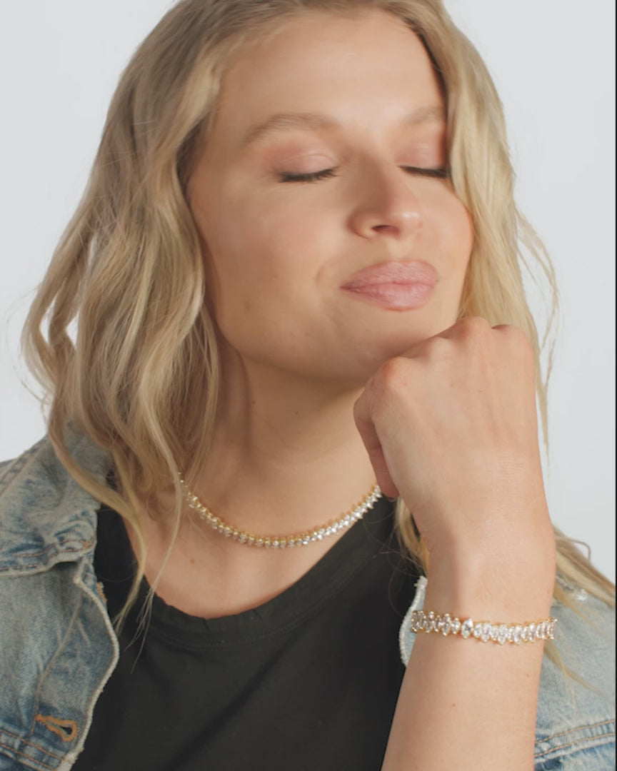 "She's So Fine" Diamond Tennis Chocker